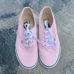 Vans Women's Light Pink Canvas Sneakers